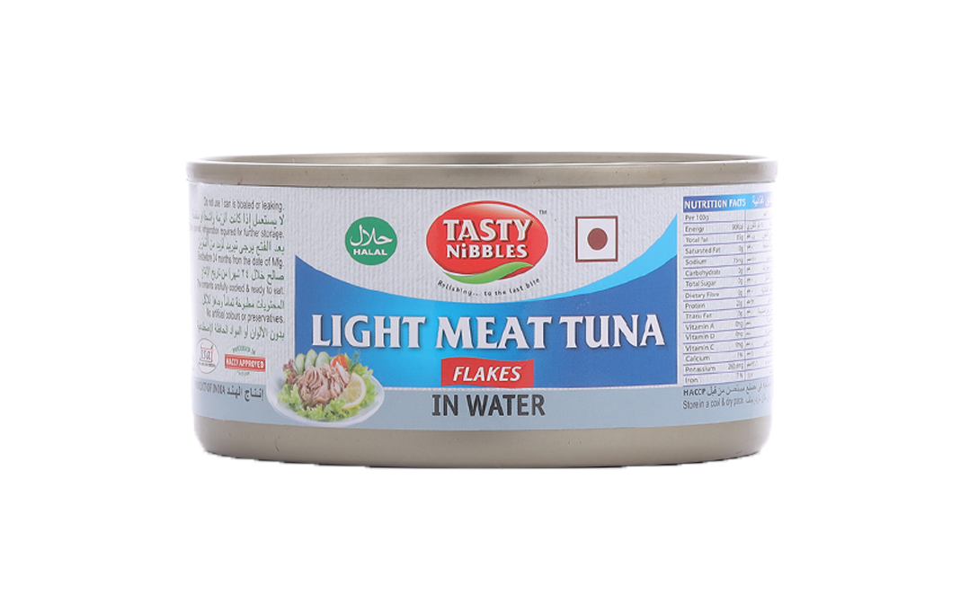 Tasty Nibbles Light Meat Tuna Flakes In Water  Tin  185 grams